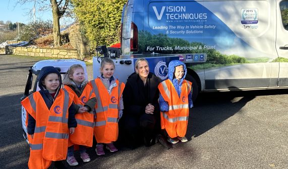 Sarah Wood with children from Puddleducks at Rising Bridge Nursery